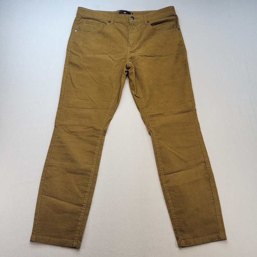 Under 510 Corduroy Pants Mens 34x28 Brown Straight Stretch Casual 5-Pocket